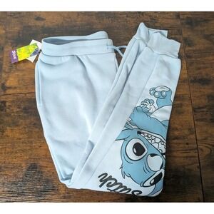 Disney Lilo & Stitch Fleece Joggers Juniors XL Jerry Leigh NWT Lounge Pants